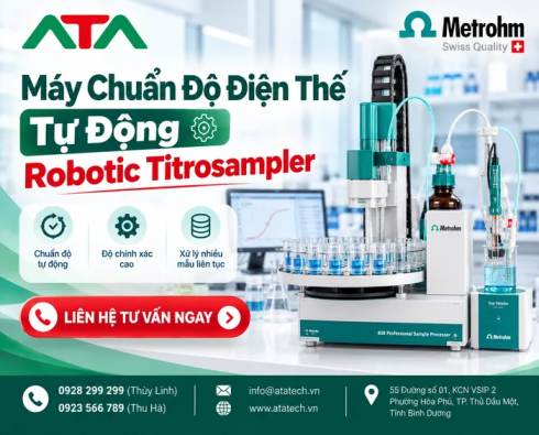 Máy Chuẩn Độ Điện Thế Tự Động Robotic Titrosampler | ATATECH
