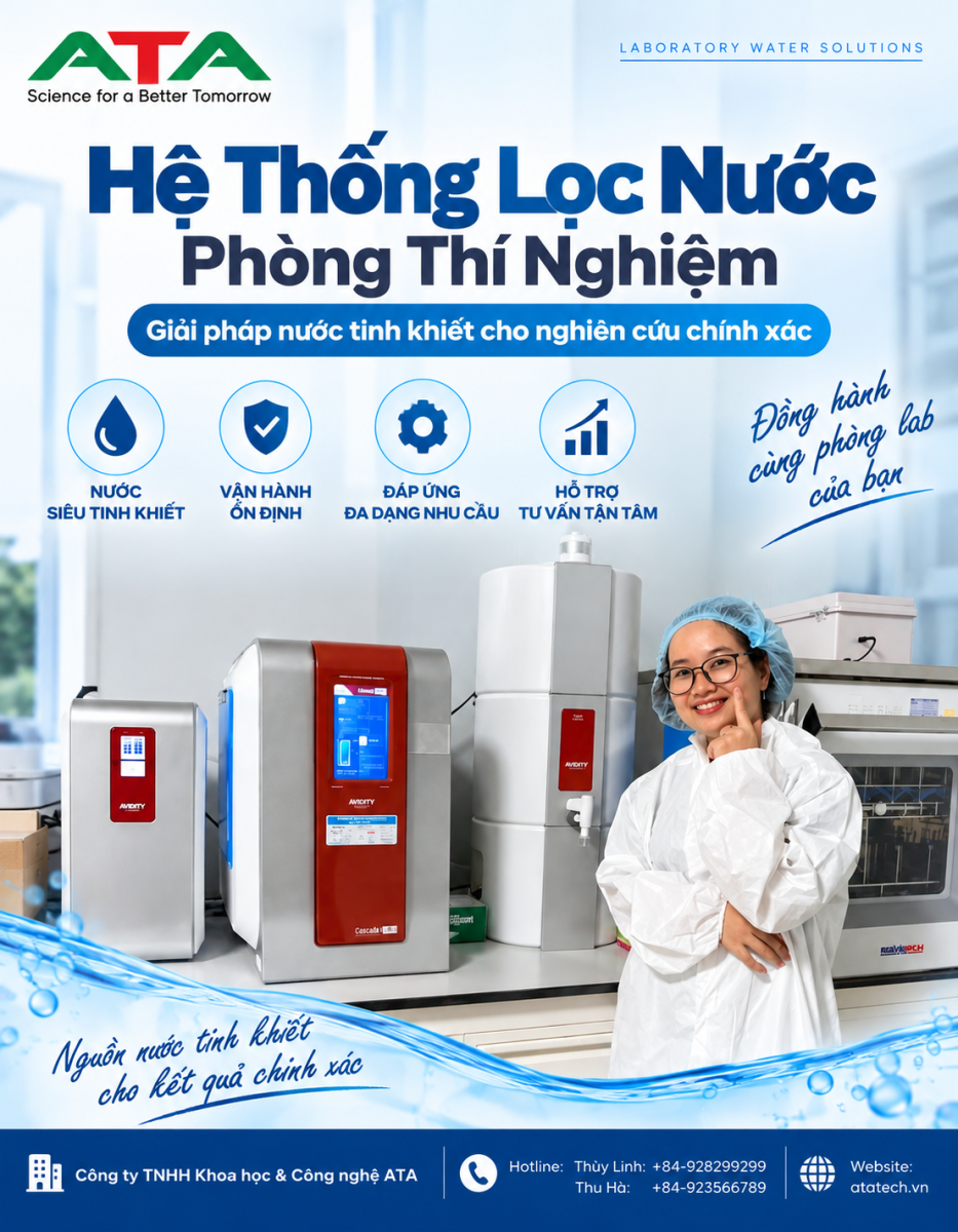 công ty cung cấp máy lọc nước phòng thí nghiệm AVIDITY