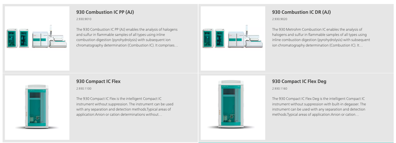 Sắc ký ion 930 Compact IC Flex