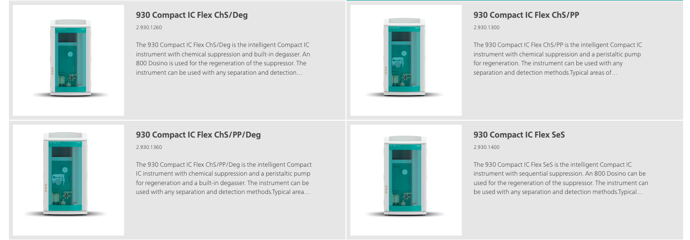 Sắc ký ion 930 Compact IC Flex