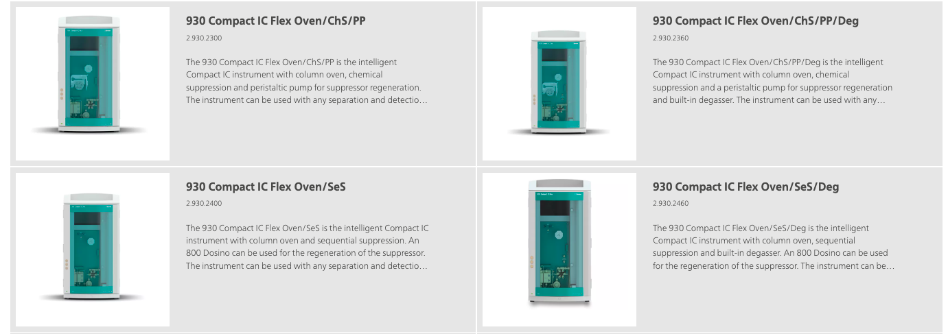 Sắc ký ion 930 Compact IC Flex